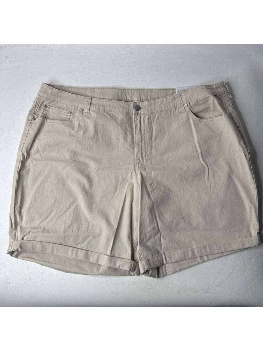 Christopher & Banks Shorts Sz 24W The Perfect Jean Khaki Color Brand New W/Tags!
